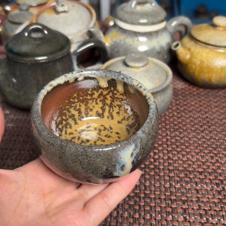 茶杯紫砂压手福气160