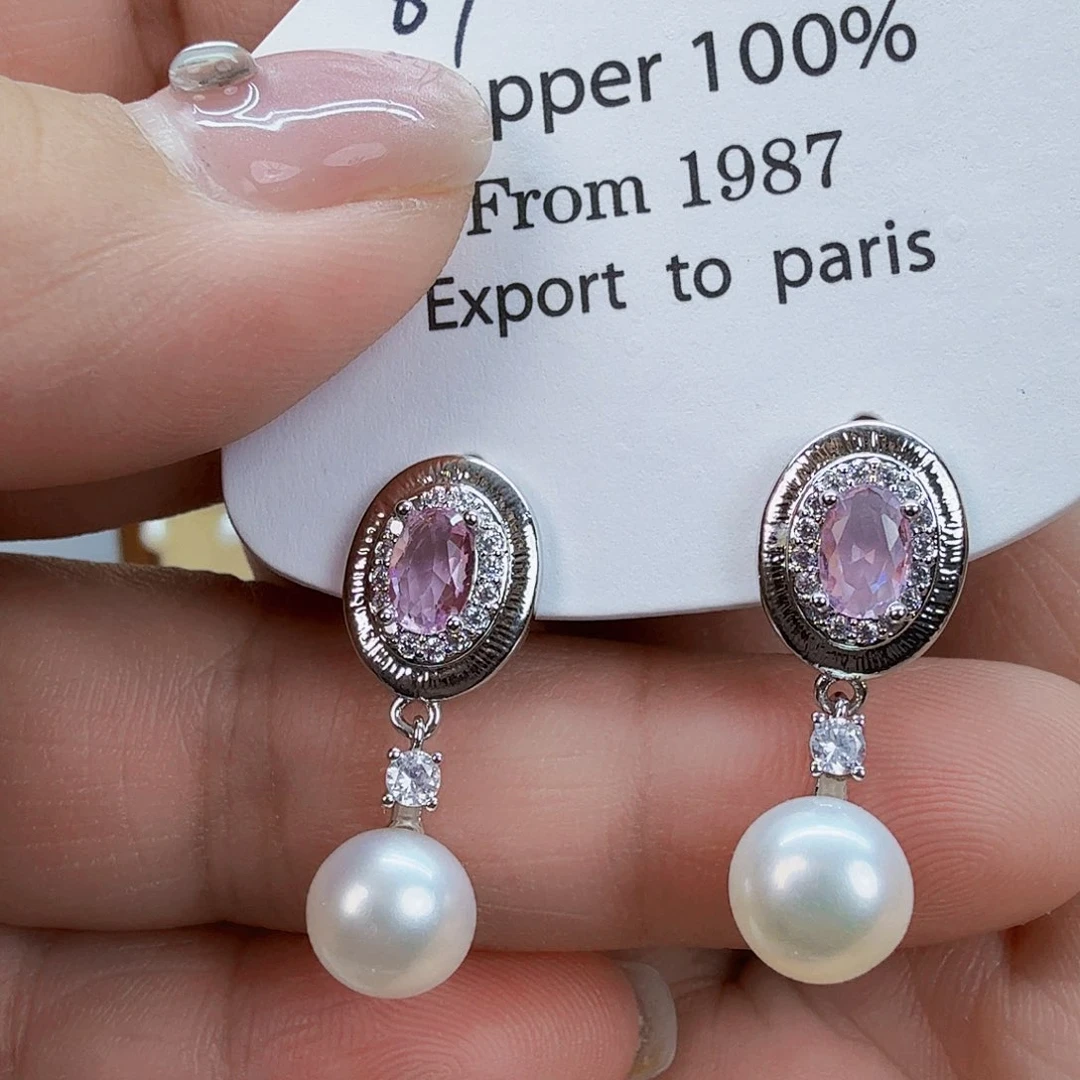 淡水珍珠耳饰未镶嵌