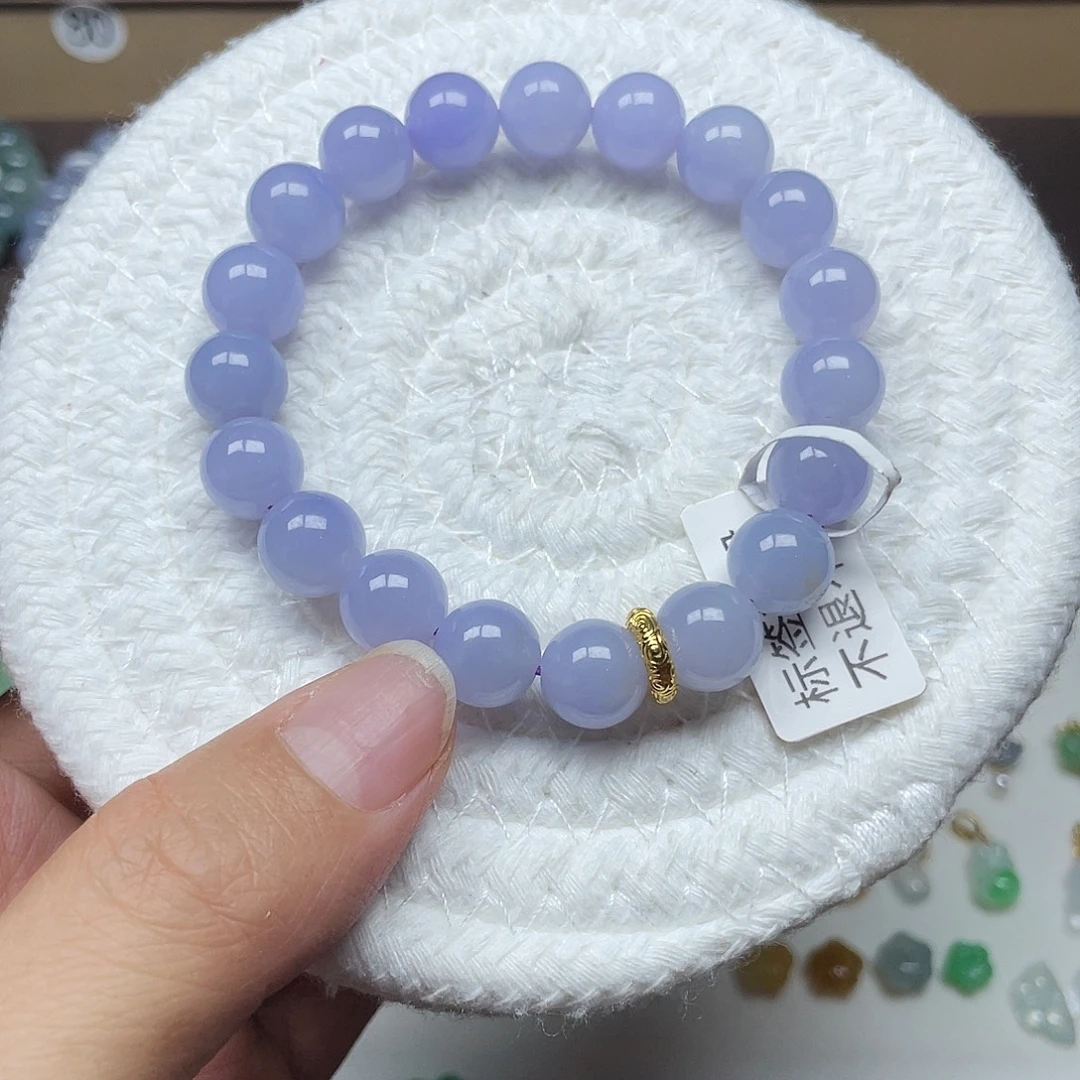 翡翠未镶嵌手链天然缅甸翡翠A货卡10