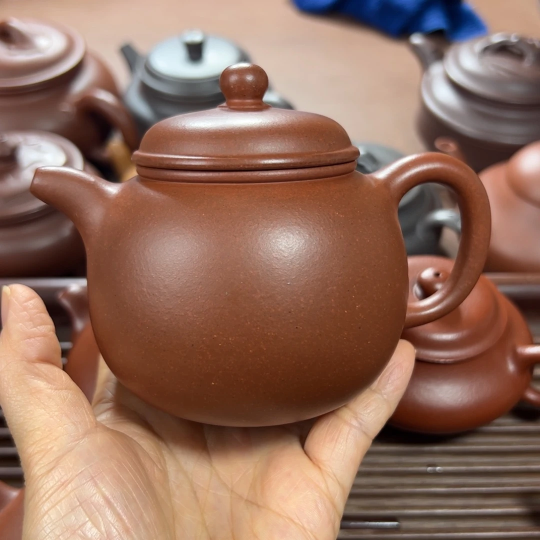 茶壶紫砂红皮龙 匏尊 260cc