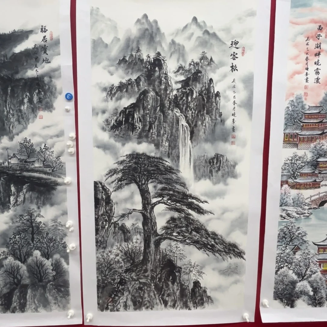 国画绘画作品多次参加全国，140.70