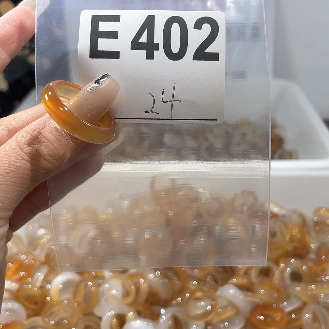 玛瑙/玉髓戒指合金402