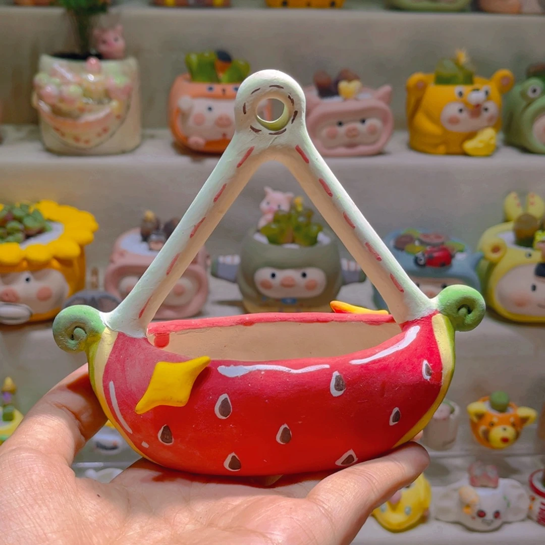 076纯手工制作重工盆盆48一个