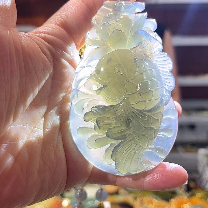 岫玉未镶嵌毛衣链