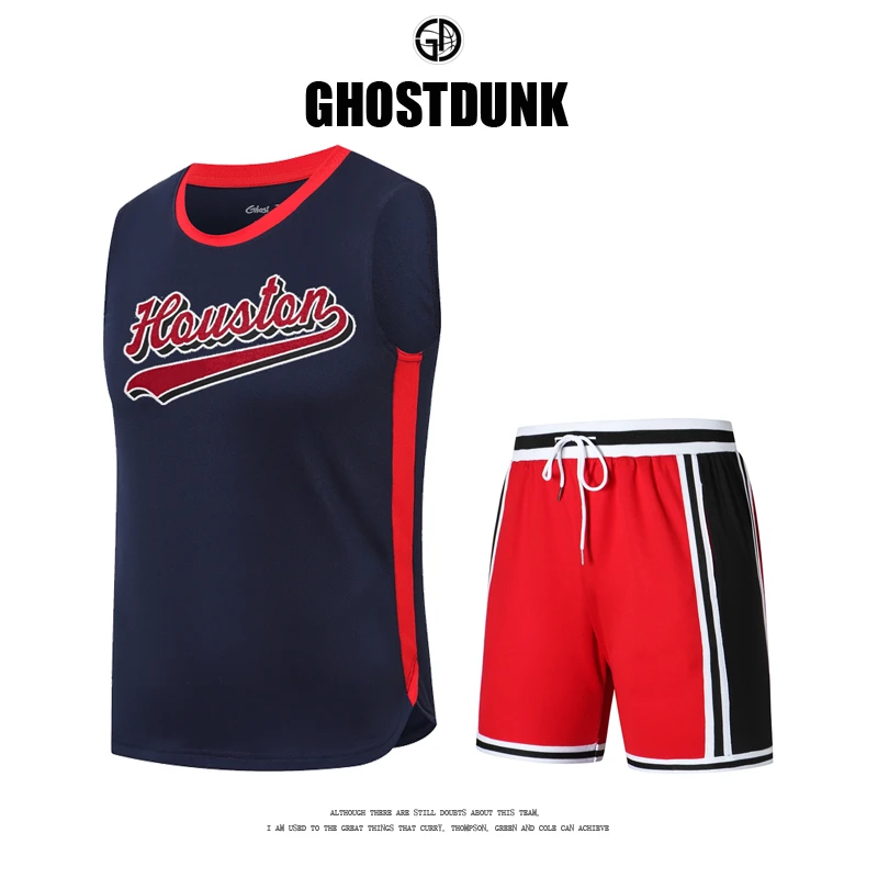 篮球投篮服套装男美式热身跑步街球训练服运动球衣速干篮球服定制