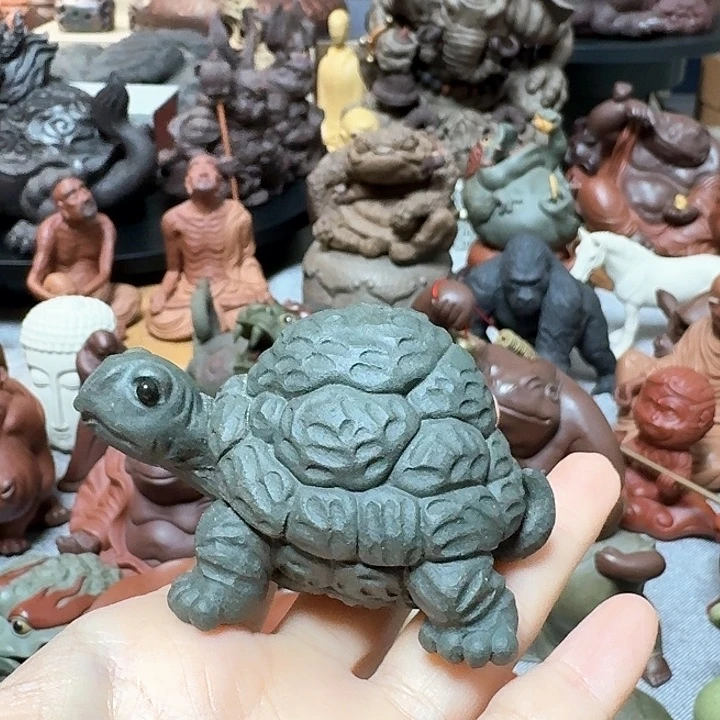 紫砂茶宠地*下石敢当龟