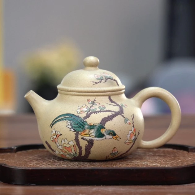 宜兴孤品紫砂茶具莲子壶紫砂壶B组-3300cc左右泡茶壶
