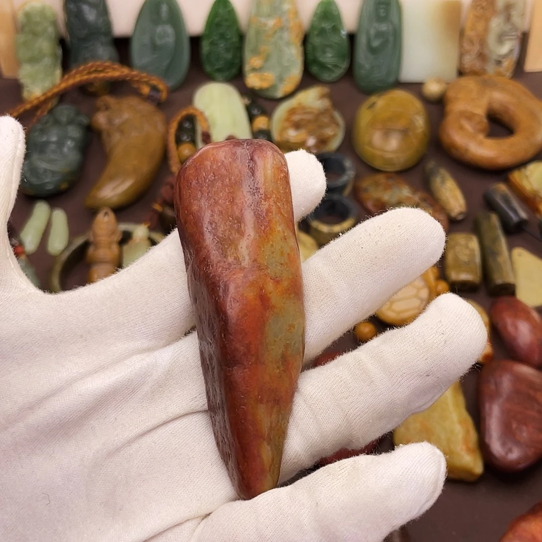 岫岩河磨玉（透闪石质玉）未镶嵌颈饰