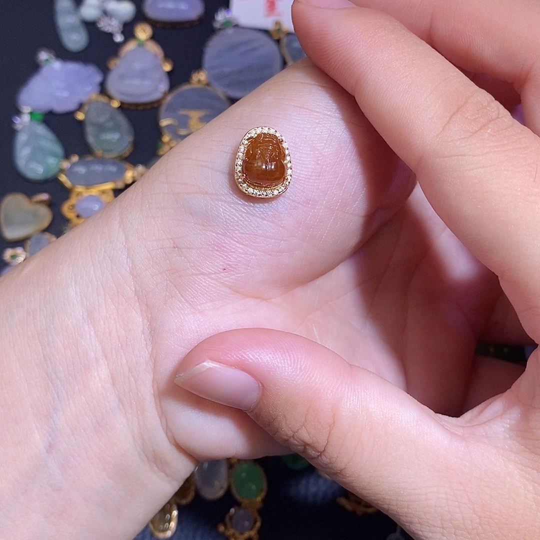 翡翠银S925镶嵌颈饰