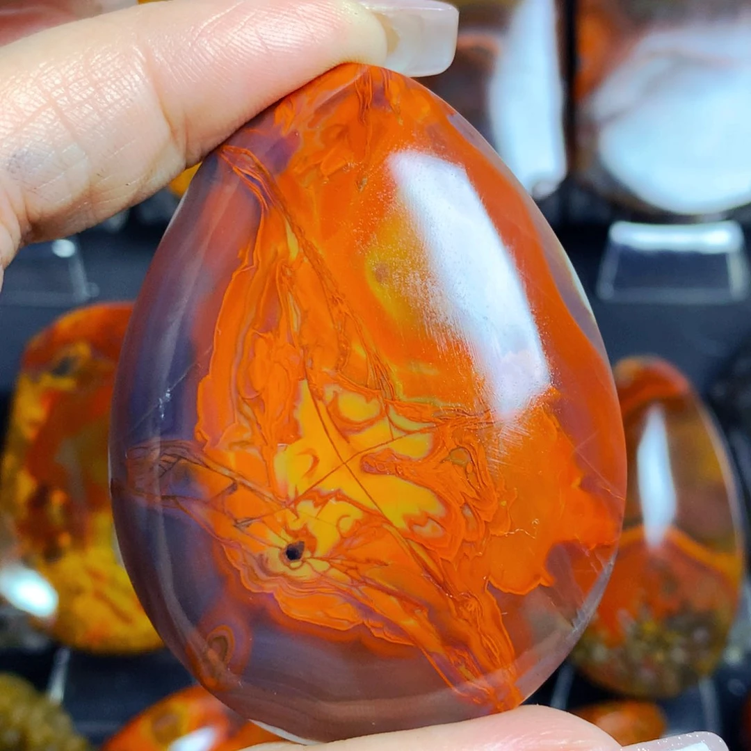 玛瑙/玉髓战国红玛瑙未镶嵌江**见