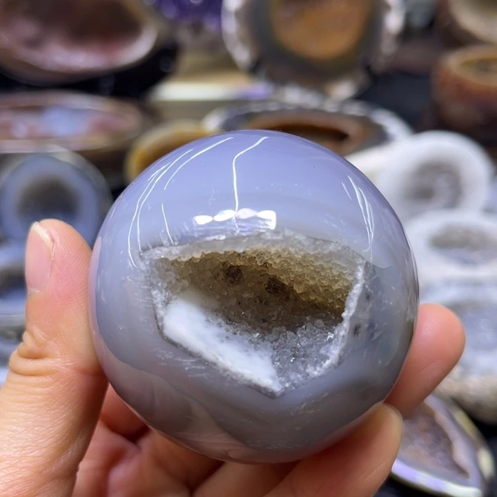 水晶未镶嵌珠宝半成品开口笑
