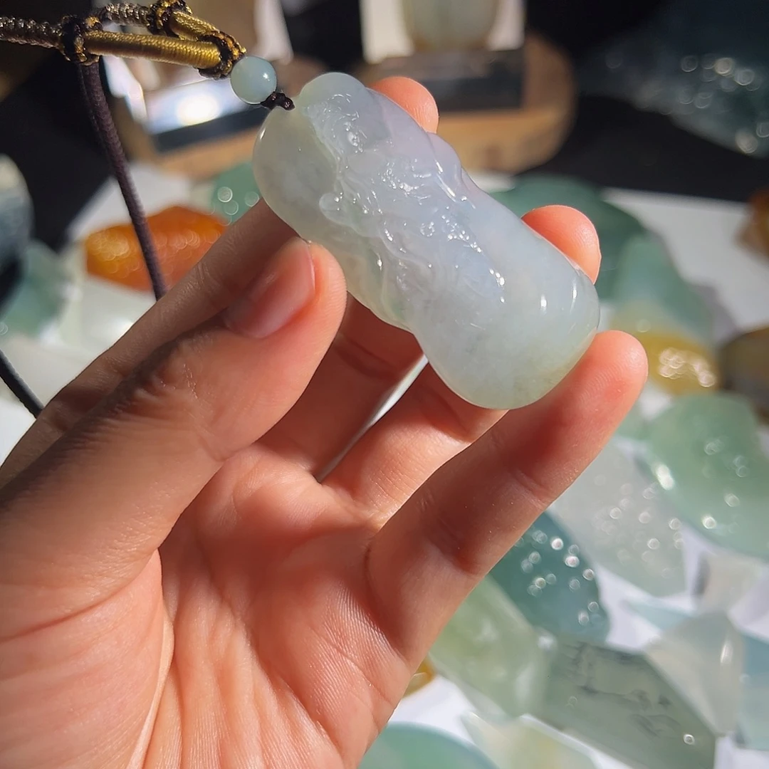 九***明未镶嵌定制翡翠天然缅甸A货翡翠