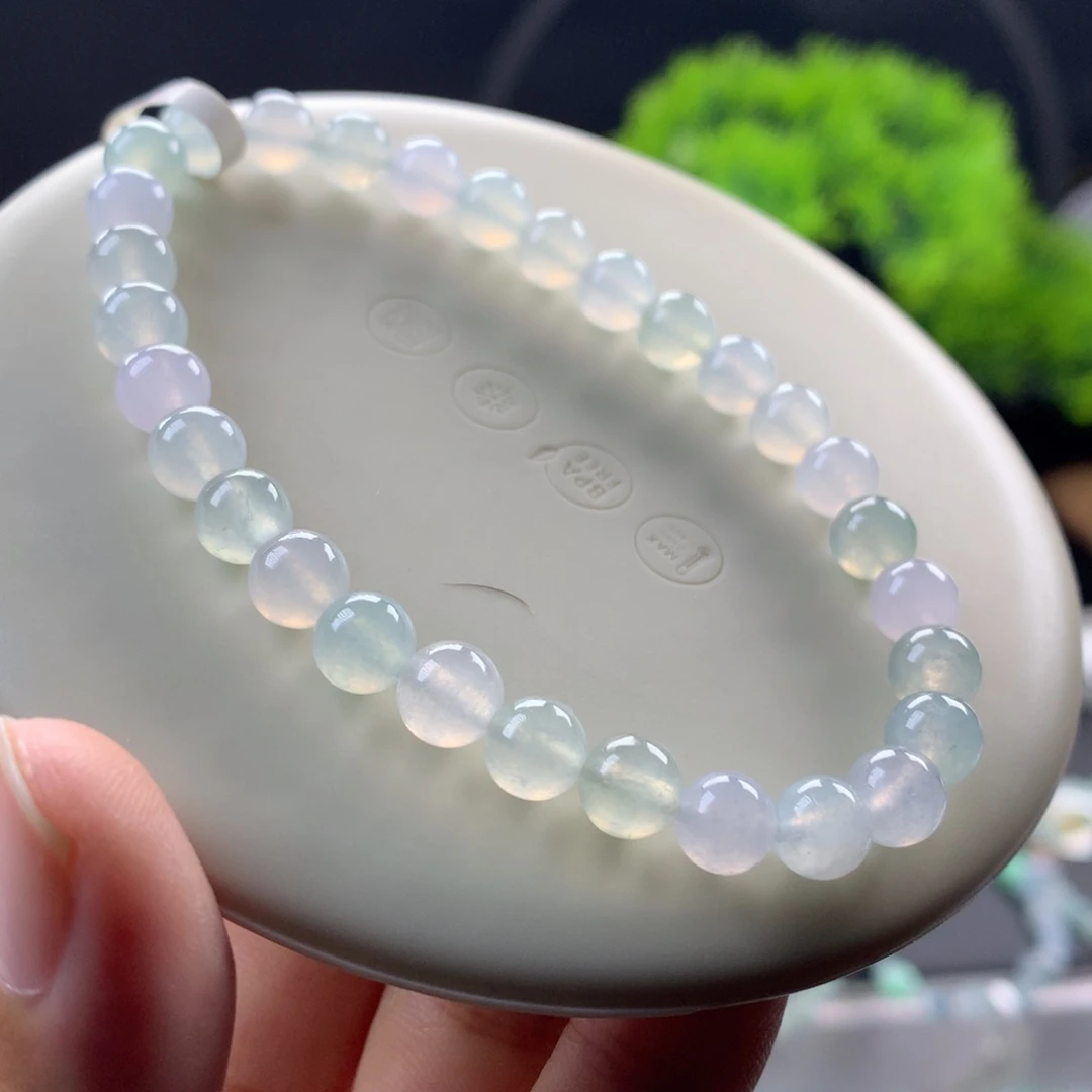 翡翠未镶嵌手链卡6.5