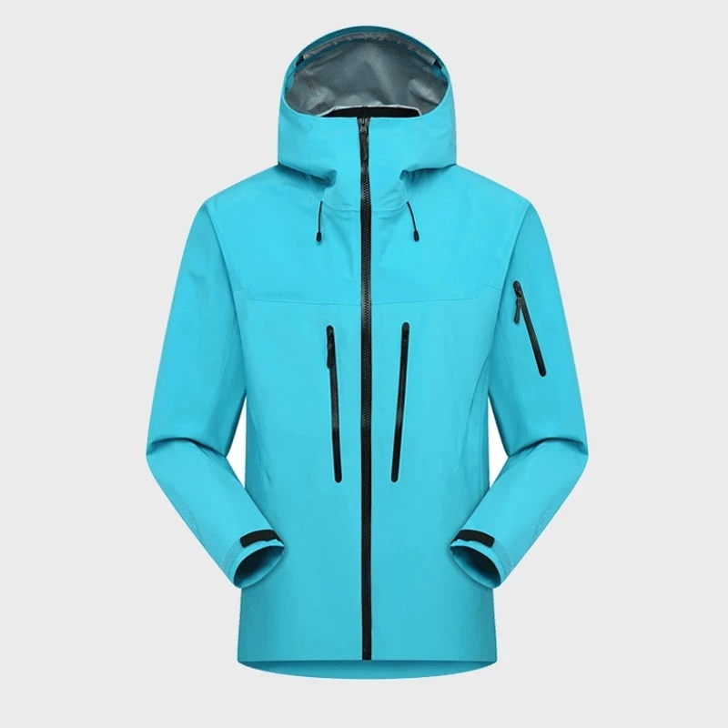 【全溢胶 硬壳】压胶冲锋衣户外男女情侣防水防风登山服外套