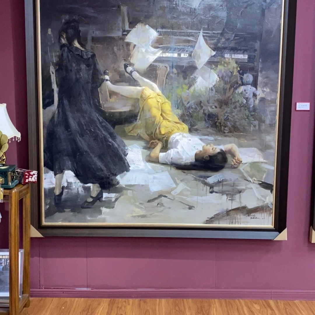 黄***田油画胡一凡老师作品