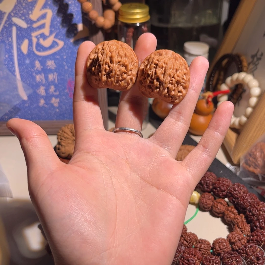 文玩核桃把件34天地