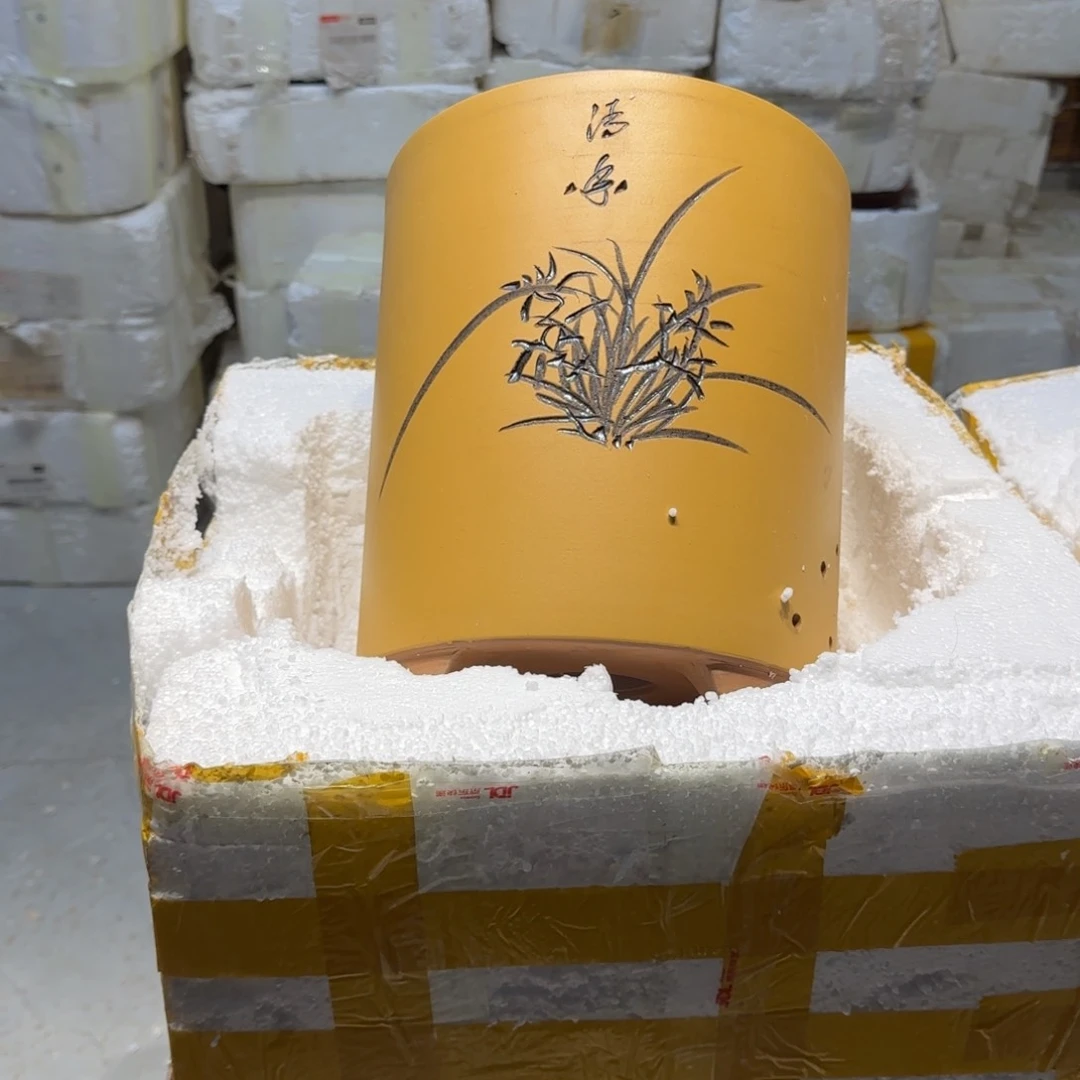 紫砂花盆口径17.22口径