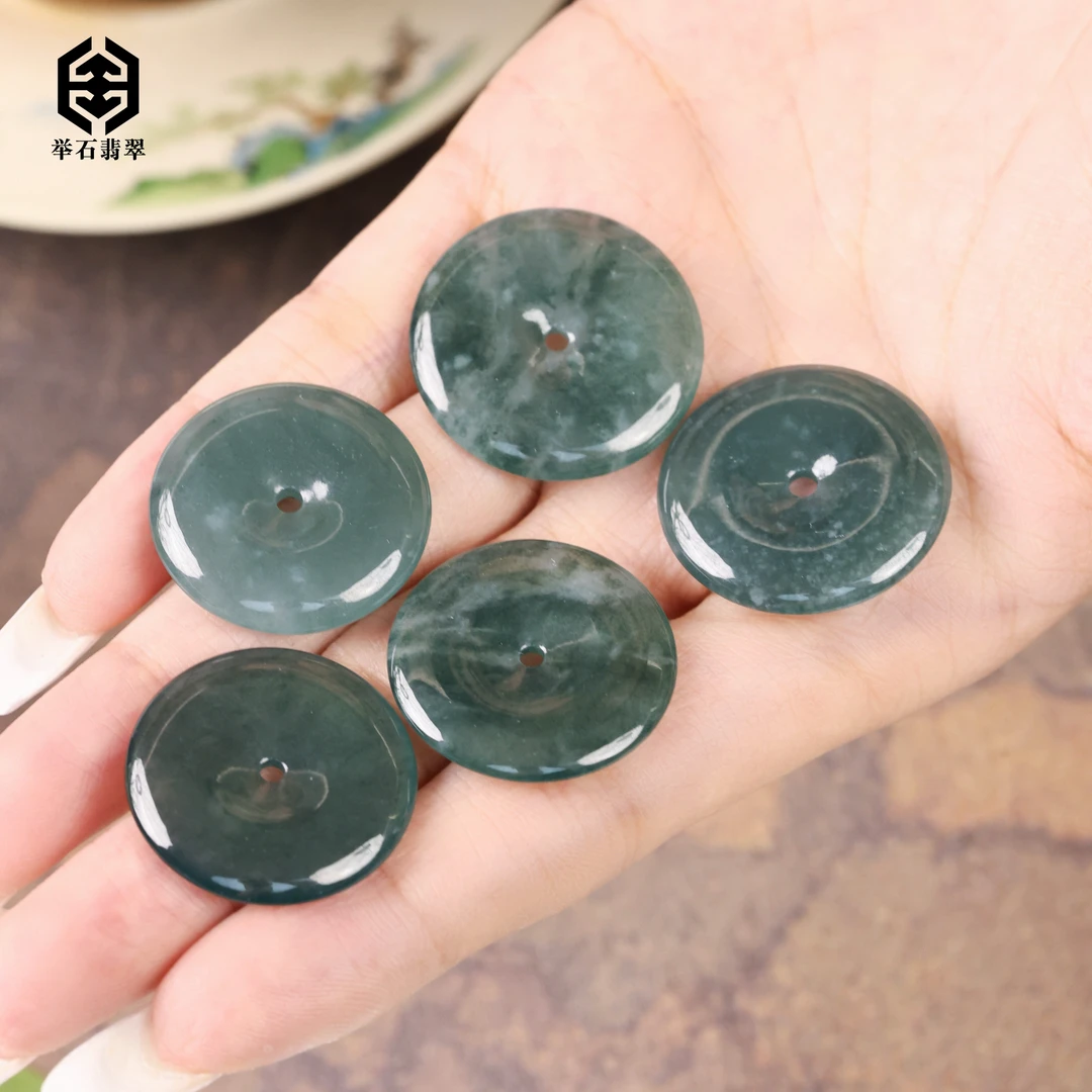 【举石珠宝】T0914-898-090翡翠吊坠（一件/多样性发/约23*3mm）K