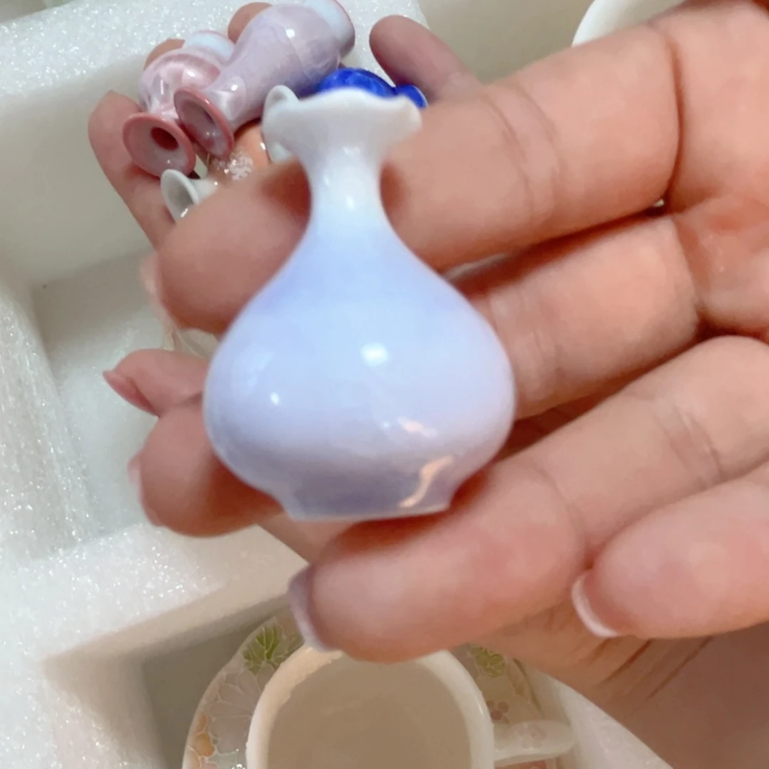 瓷陶瓷颜色釉小花瓶