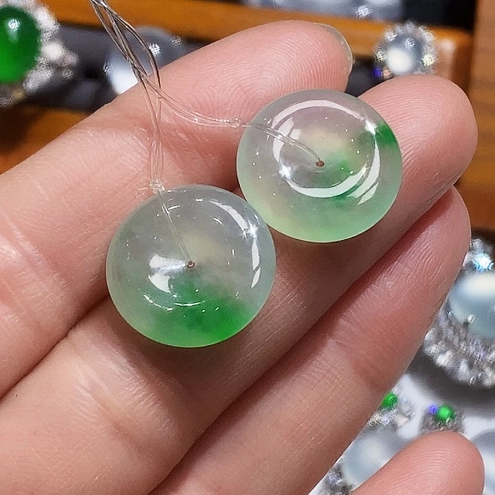 裸石翡翠缅甸翡翠请安扣