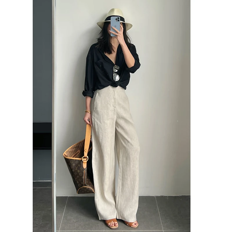 【大仙家】C290十三行夏款韩式长裤舒适时尚百搭女士夏季