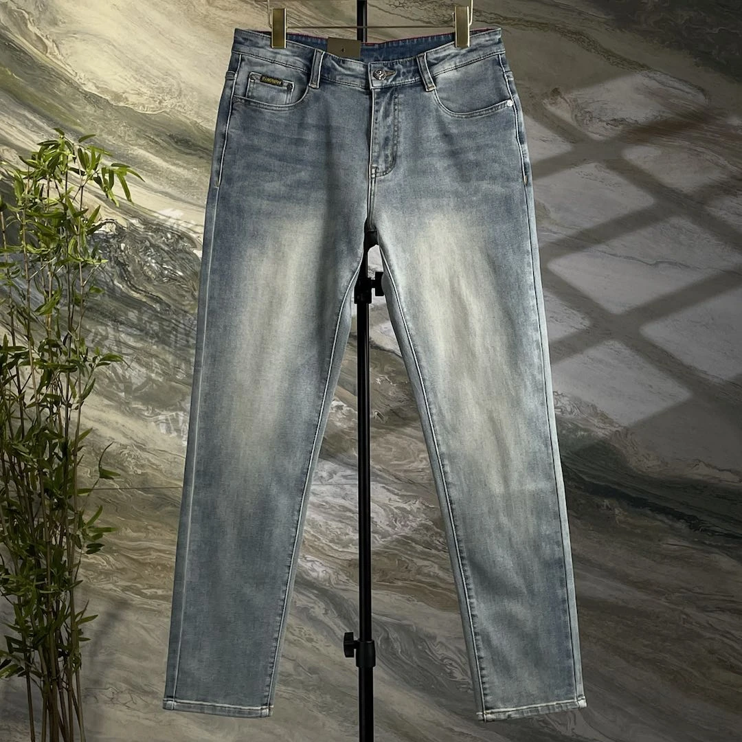 【DS轻奢欧货牛仔】广州精品修身牛仔裤蓝色裤子GFE-593夏季