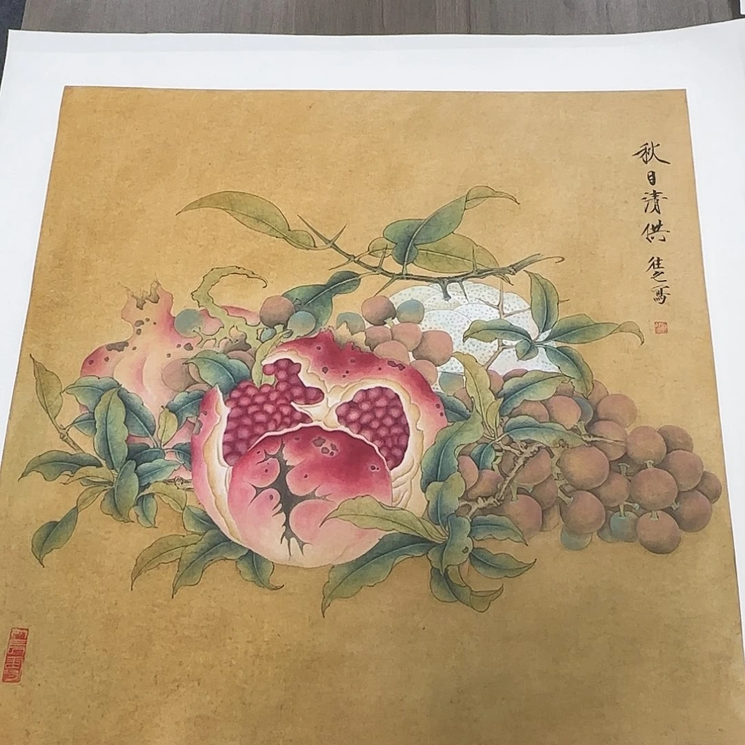 国画50*50纯手绘于往之