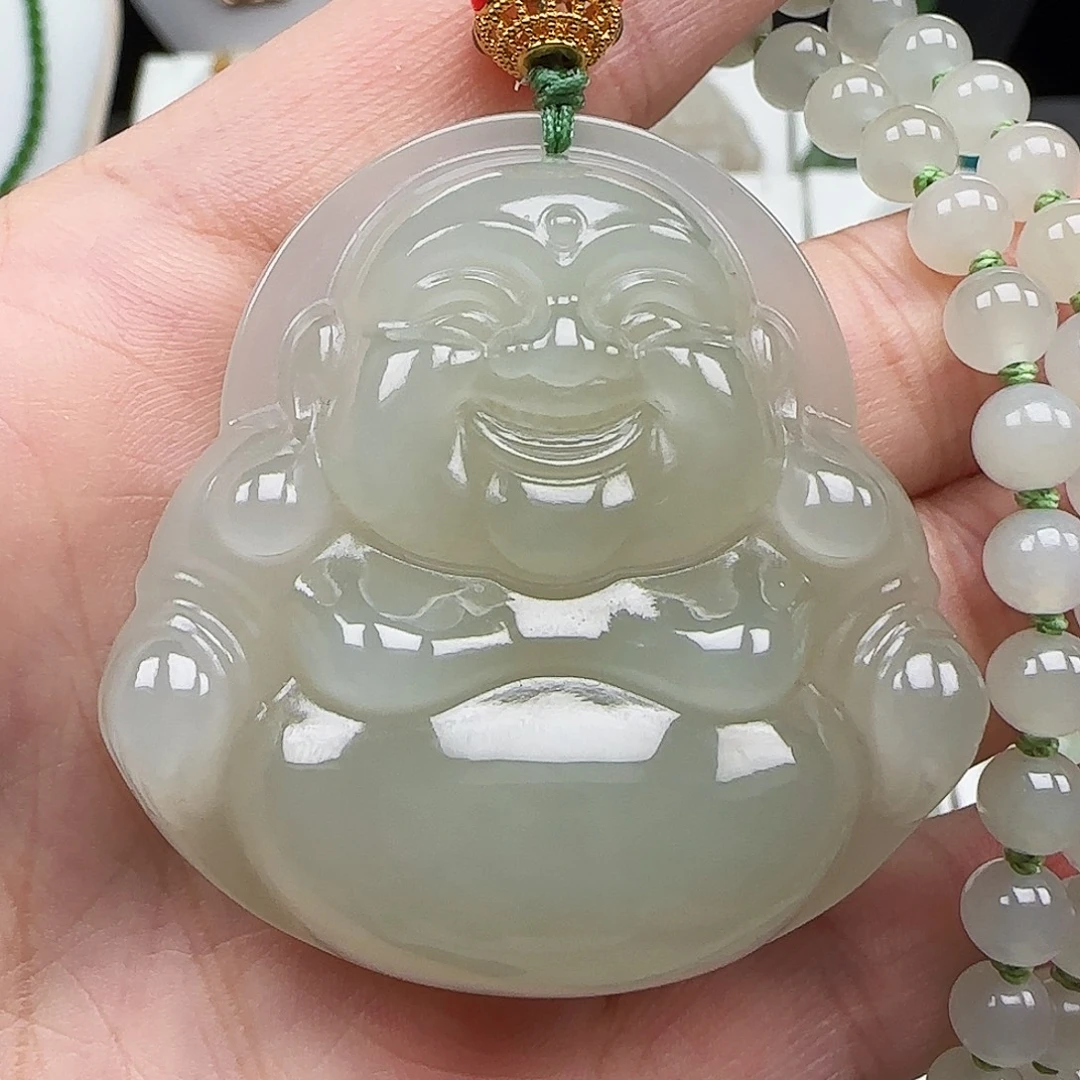 文***️和田玉足金镶嵌颈饰48