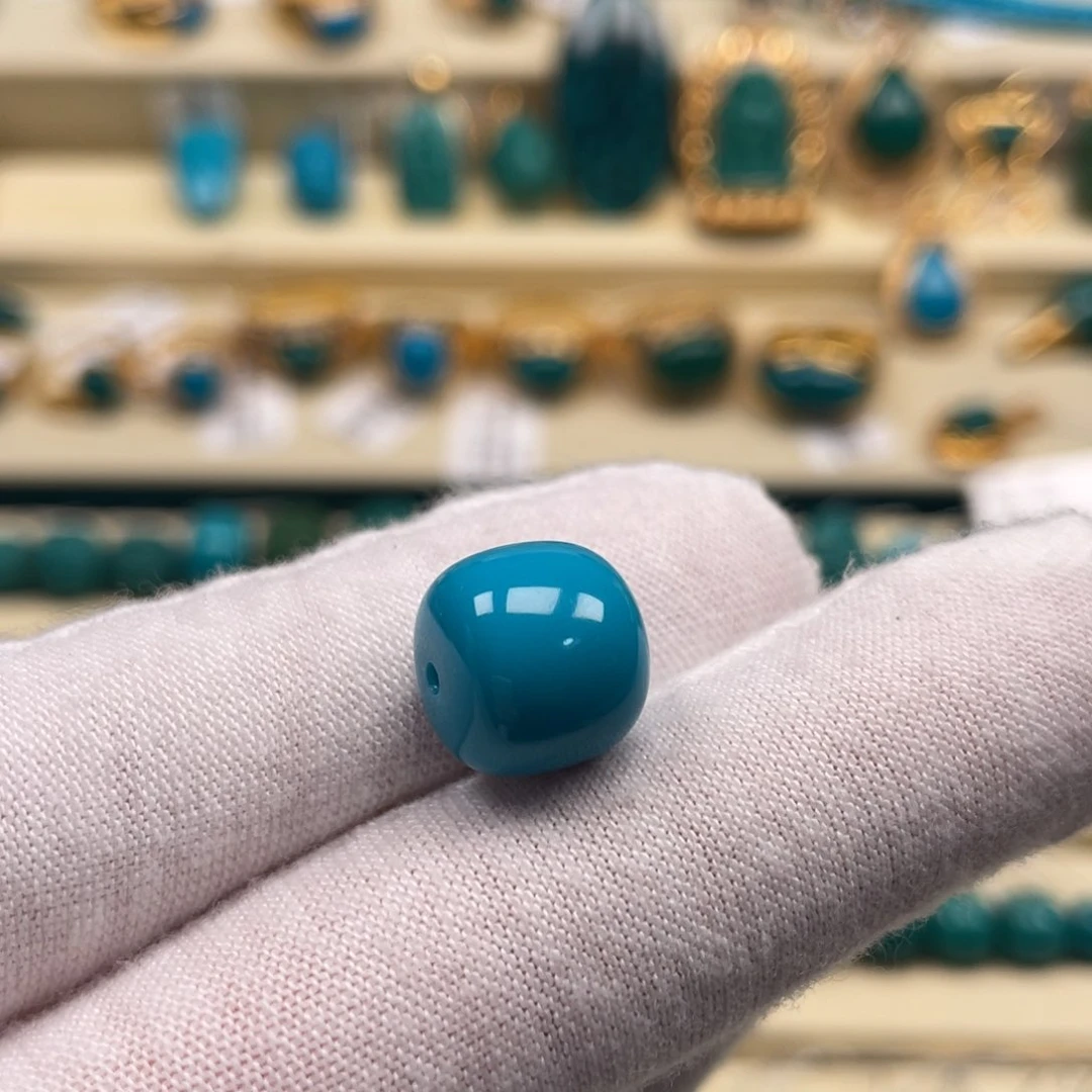 未镶嵌绿松石珠宝奇石12×11mm