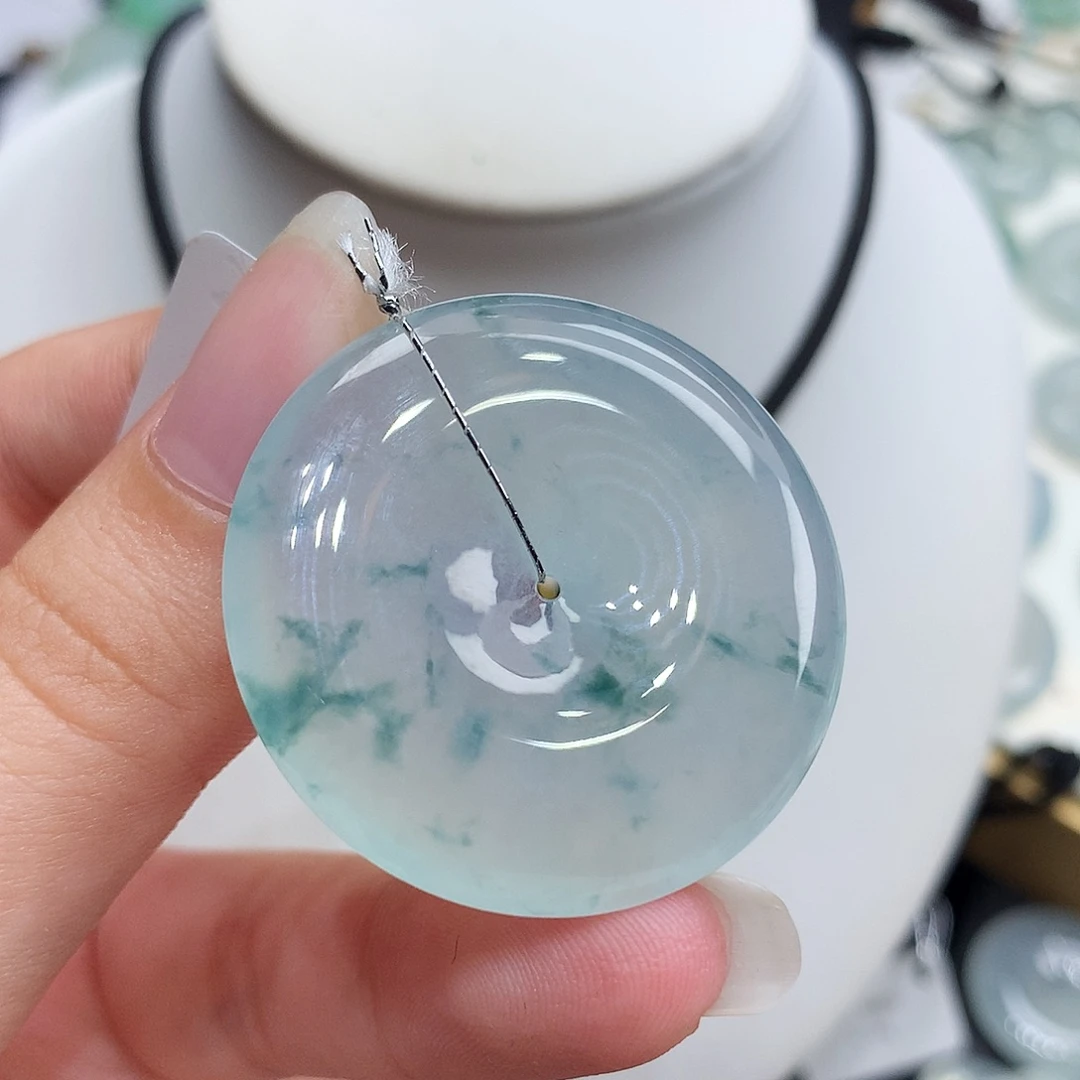 翡翠未镶嵌胸饰翡翠109，34.5/5.7