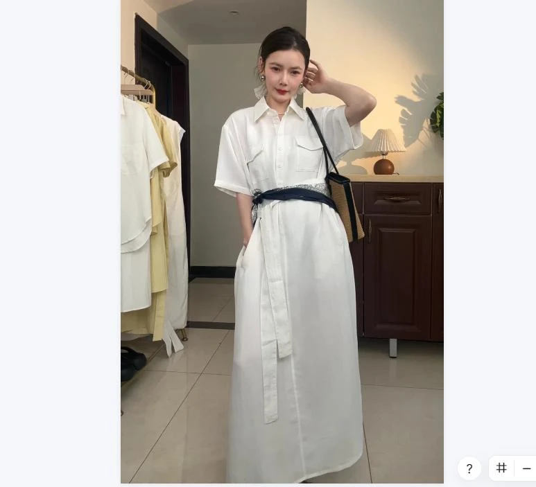 2025新款气质一体天丝亚麻连衣裙女