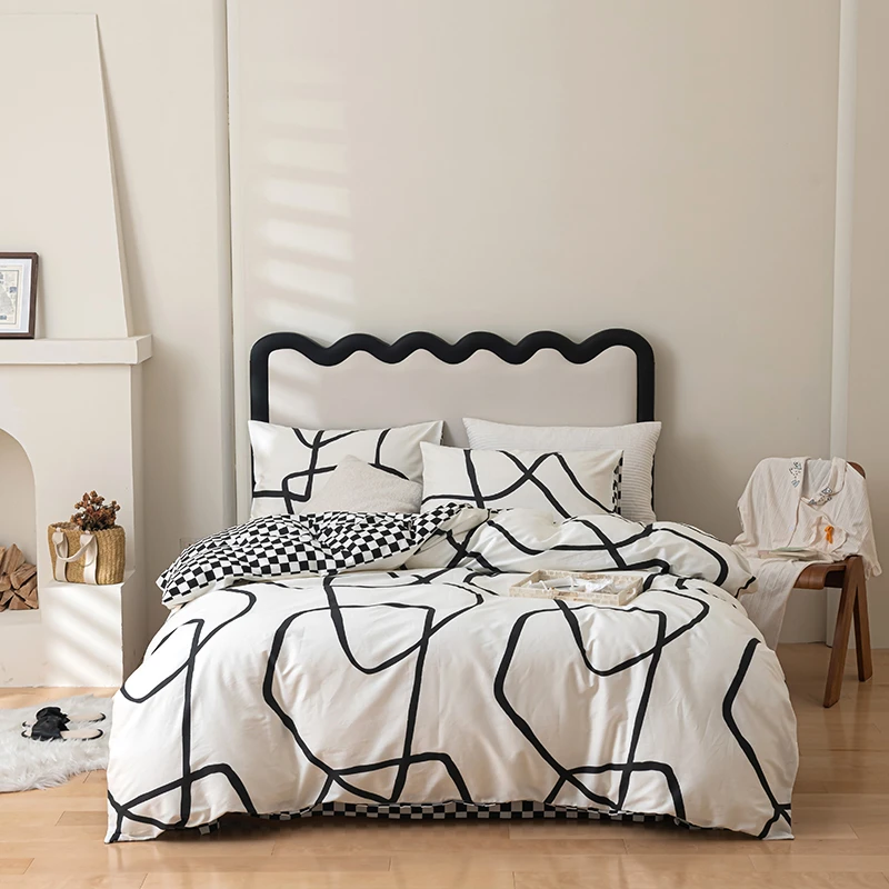 唯意纯棉四件套三件套100%全棉双人单人碎花清新床单被套