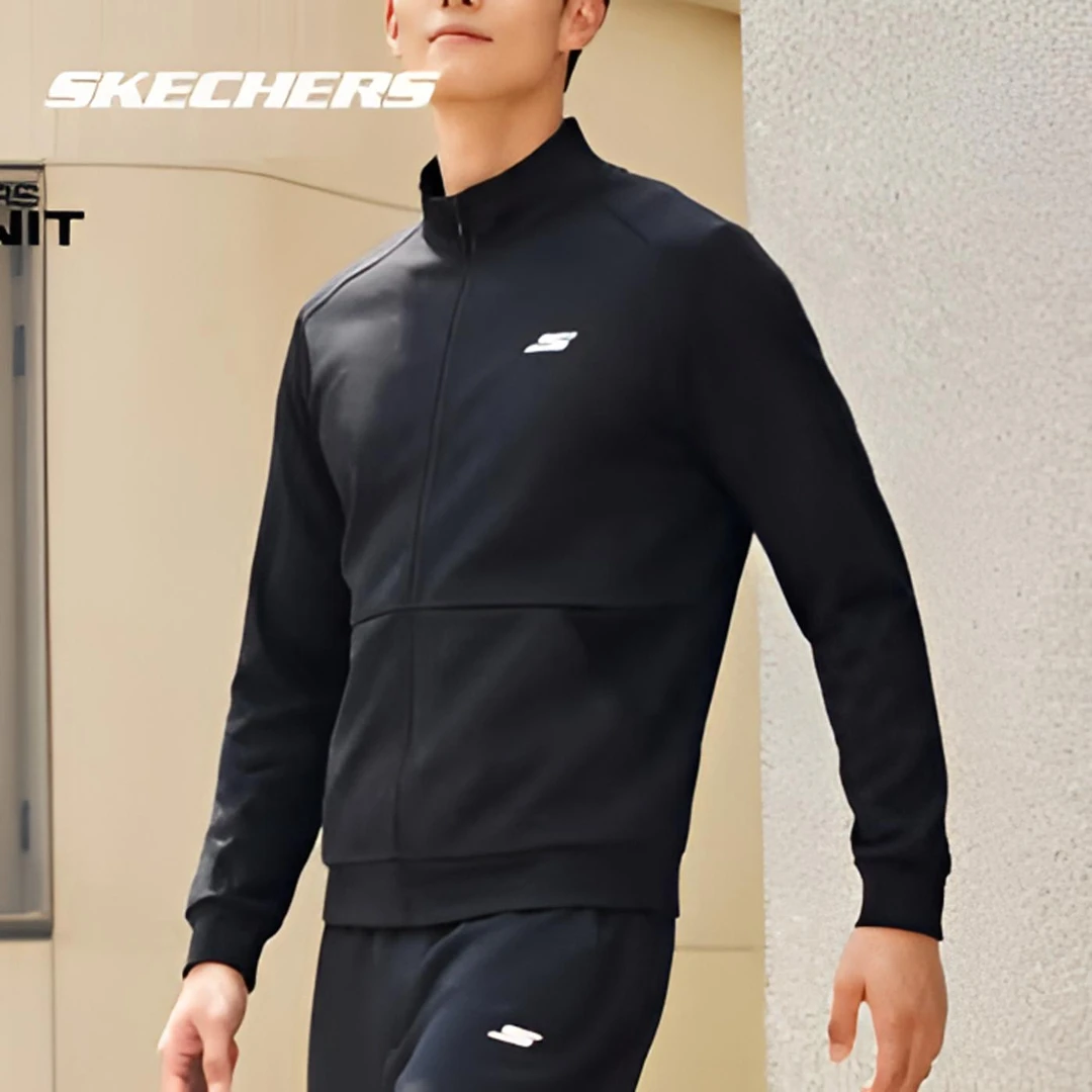 斯凯奇新款男士运动风5A抗菌防晒时尚户外休闲跑步运动套装