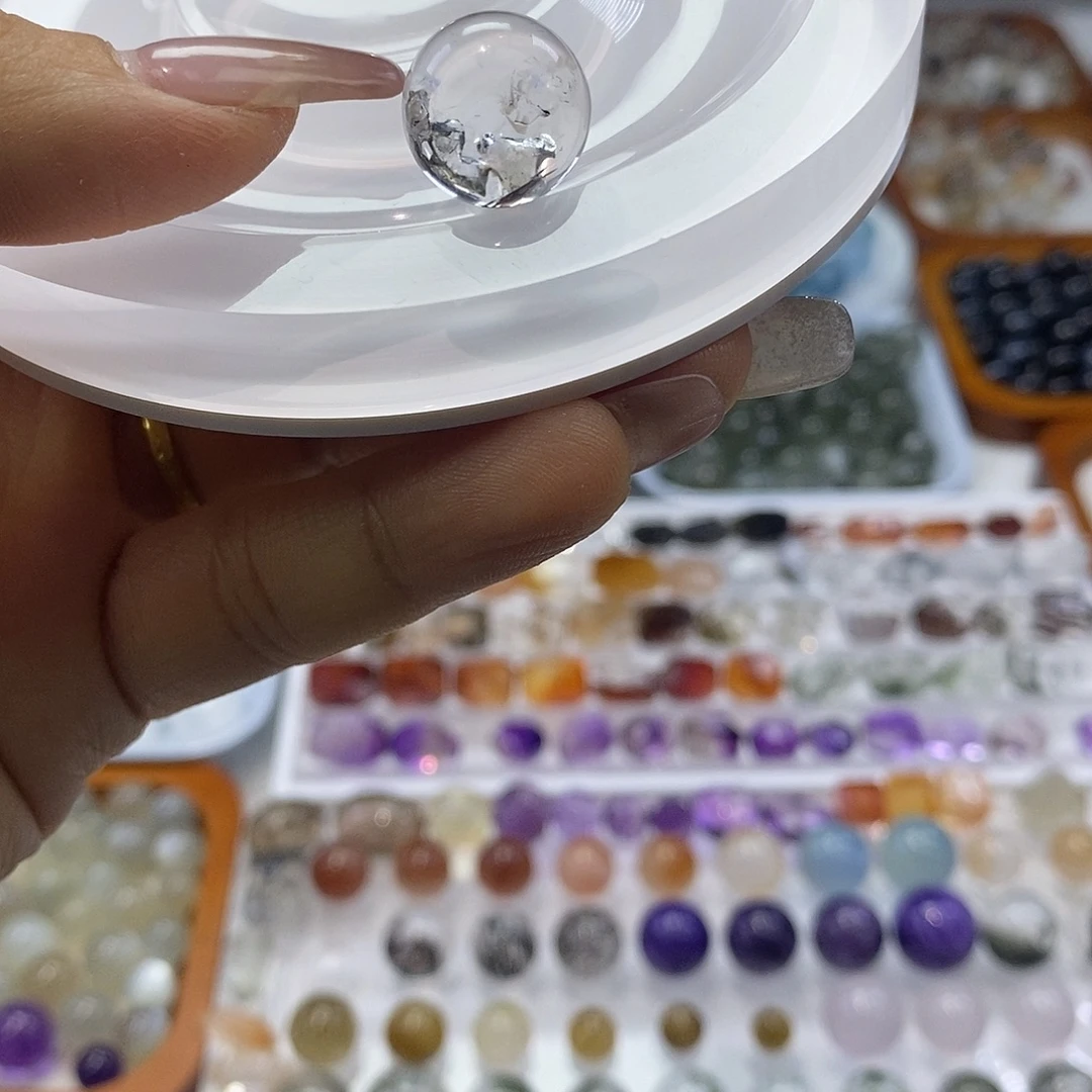 艾****手链银S925镶嵌烟晶天然水晶定制打孔不退换