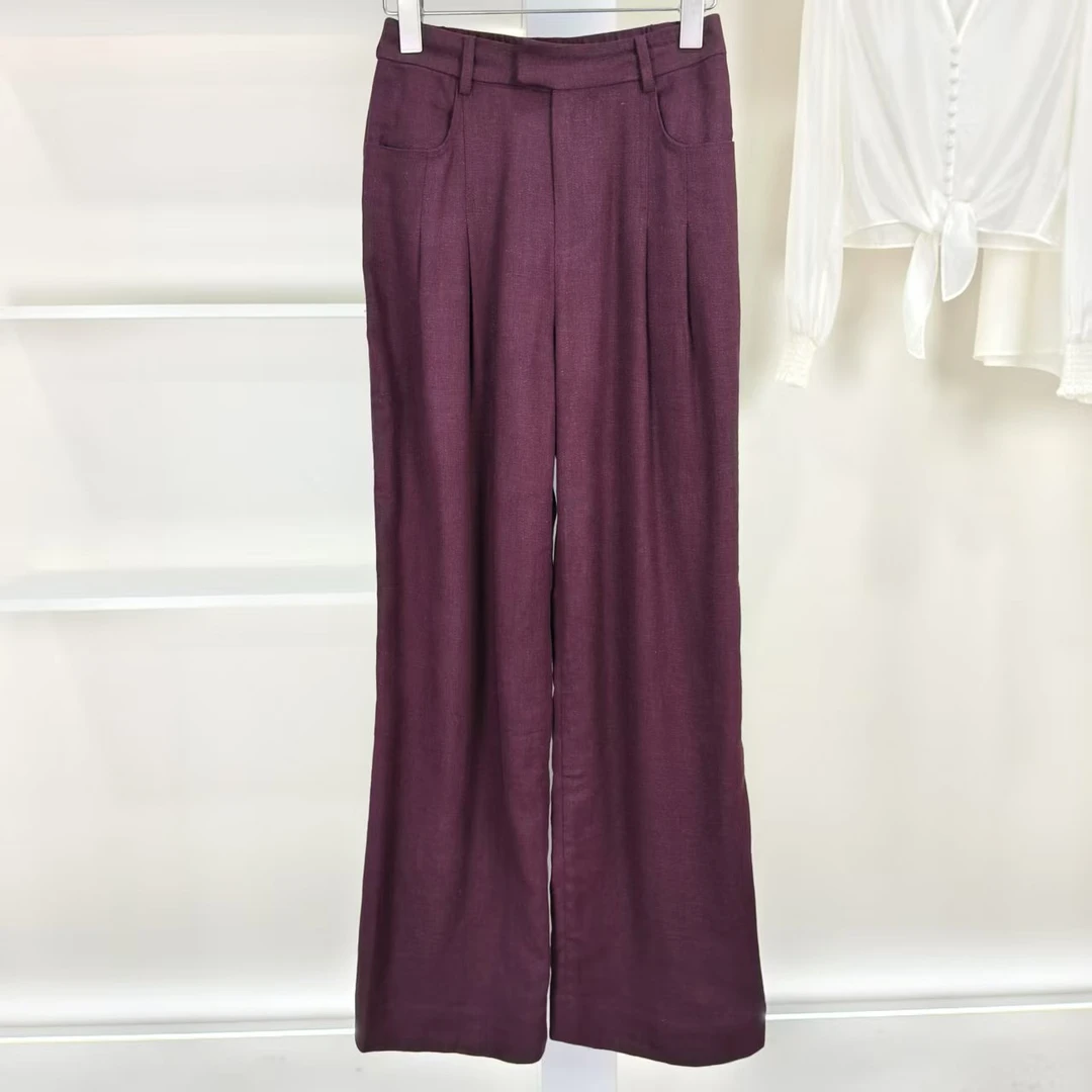 麦迪尚品【崔】50512198 韩系简约纯色休闲裤春夏新款专柜正品女装