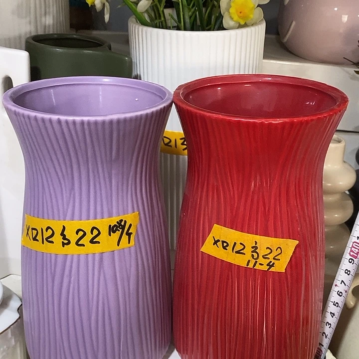 陶瓷花盆有孔 瑕疵介意勿拍