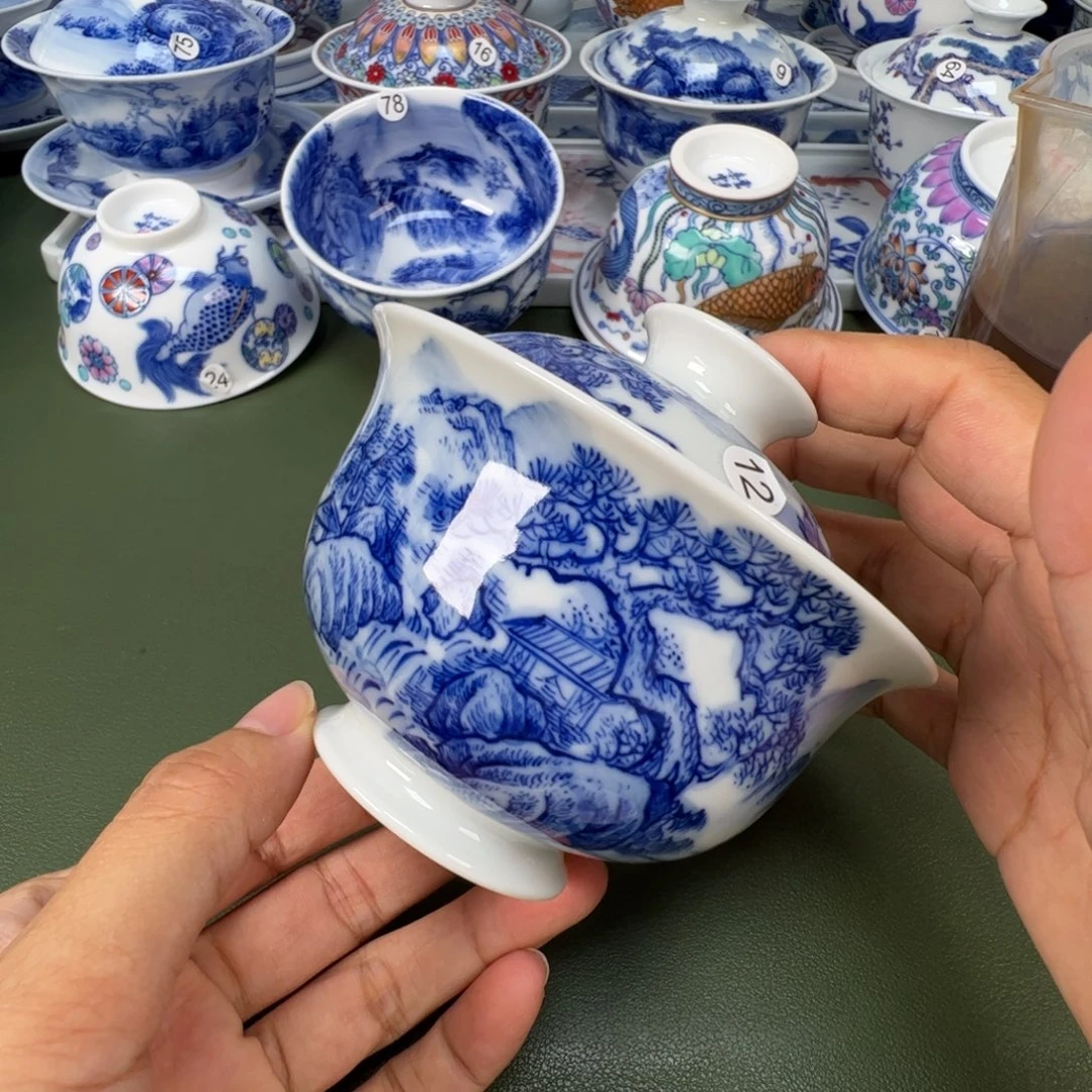 景德镇纯手工纯手绘茶具木木12