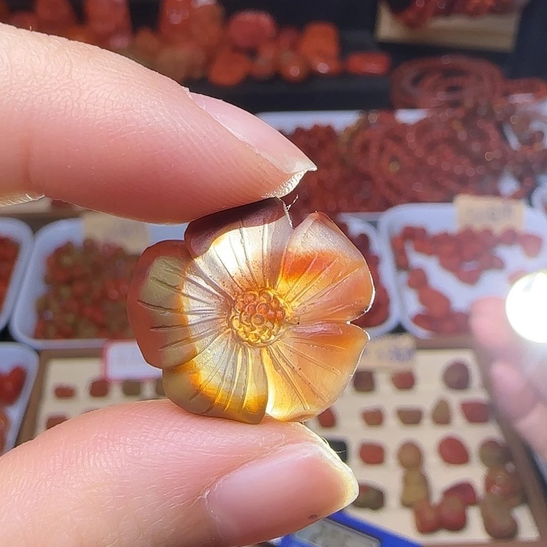 南红玛瑙未镶嵌吊坠(不含链)