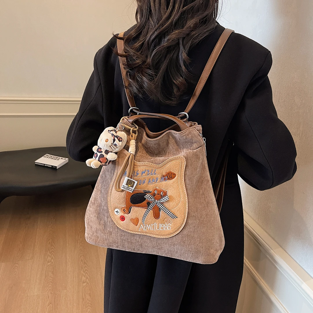 意大利【设计师】女包大容量单肩包洋气简约百搭通勤双肩包