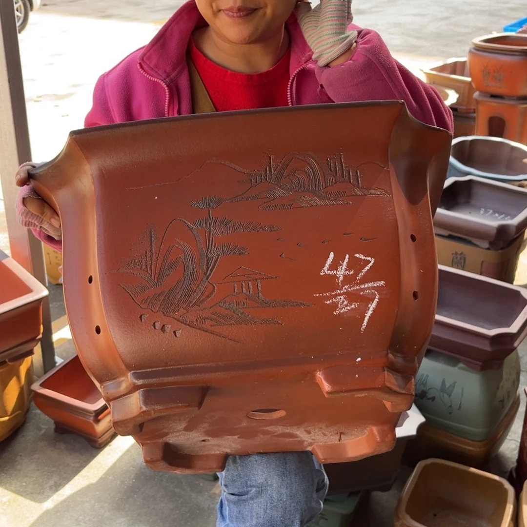 紫砂花盆盆景艺术