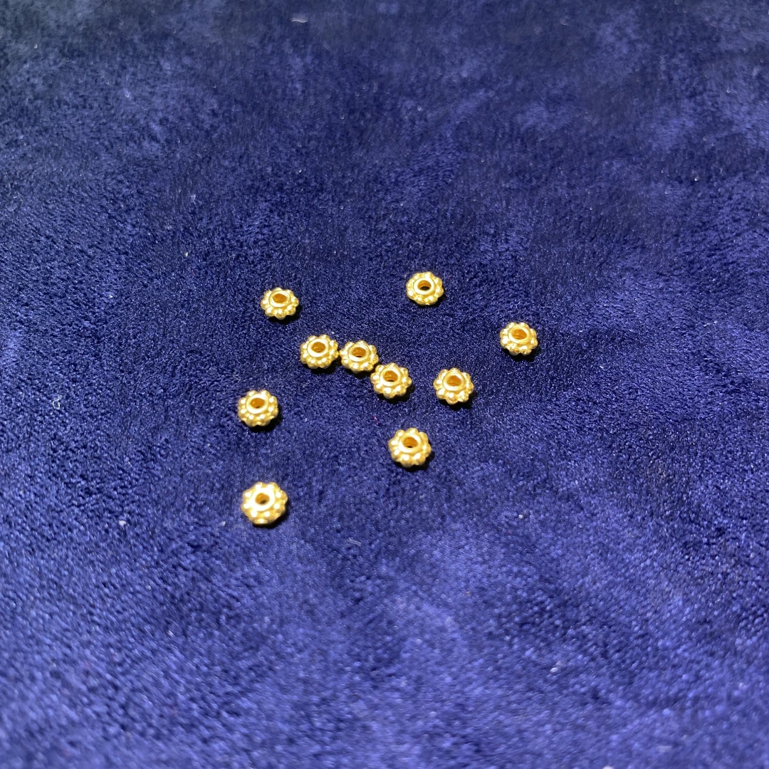 【足金小滴溜隔片（10颗）】-福公子-多样性一件发货-C444-无鉴赏期