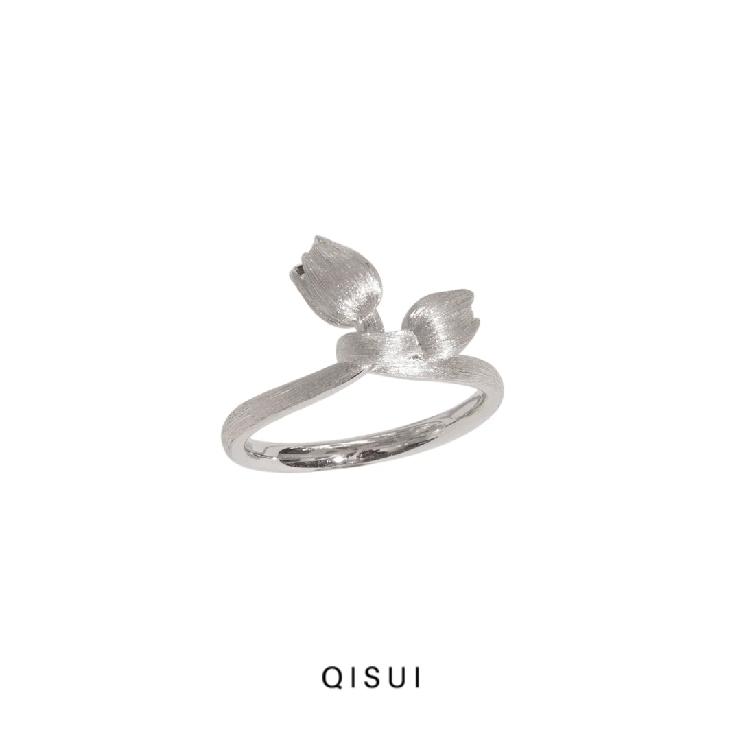 925银戒指 "遇“原创设计设计师款S925银戒指手工小众