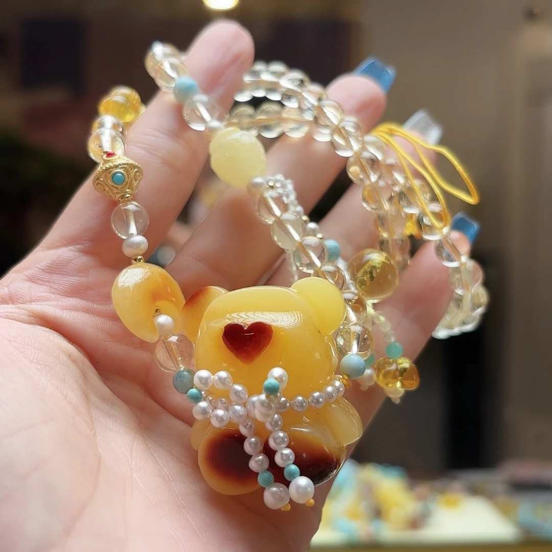 琥珀未镶嵌手镯琥珀