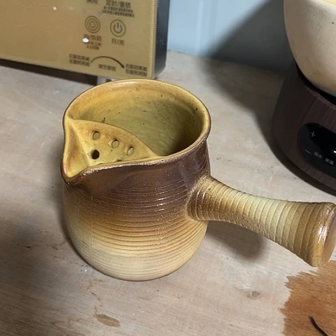 微瑕，明火，口径8高11底部冰裂纹，550毫升