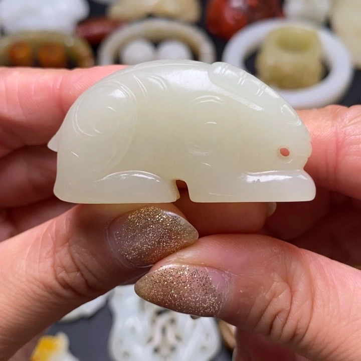 和田玉未镶嵌挂件