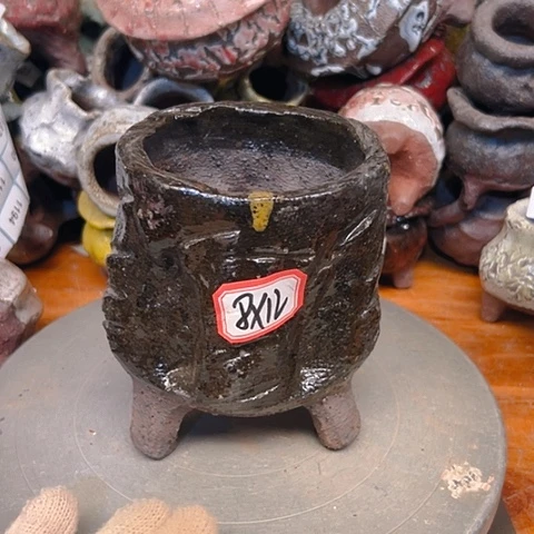 粗陶花盆手工花盆制作