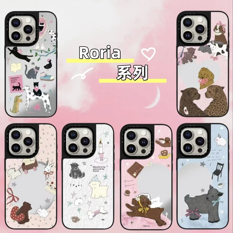CASETi联名Roria小羊小猫治愈动物适用iPhone11-16Pro Max手机壳