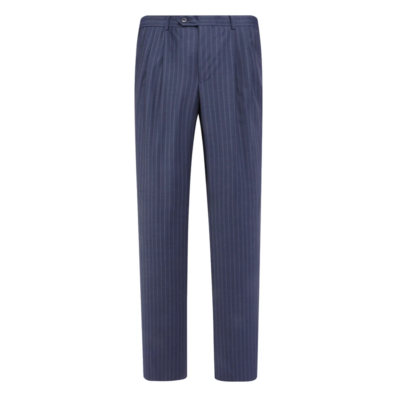 SA5萨BA蒂N春秋男式西裤 中腰修身商务休闲长裤 深蓝色