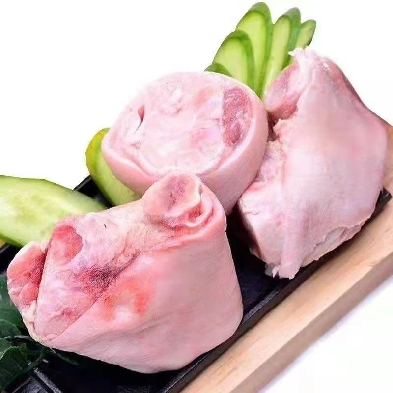 新鲜带皮土猪脚圈（熟食喂养）