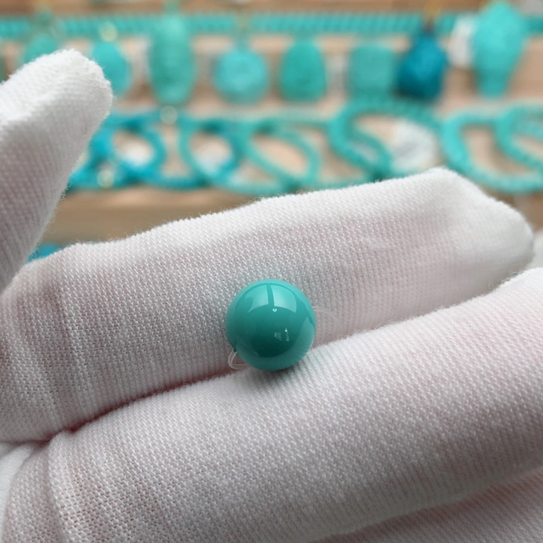 绿松石未镶嵌珠宝奇石9mm